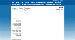 Desktop Screenshot of factoryfansdirect.com