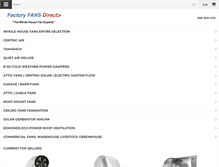 Tablet Screenshot of factoryfansdirect.com